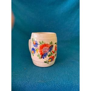 Hand painted and signed barrel mug. Gorgeous!  Mikunie